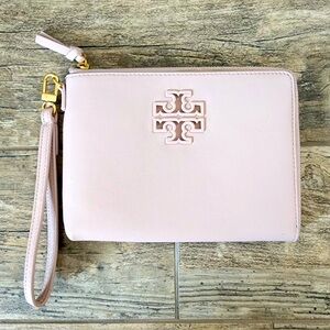 Tory Burch Lily Large Pink Pouch Wallet
